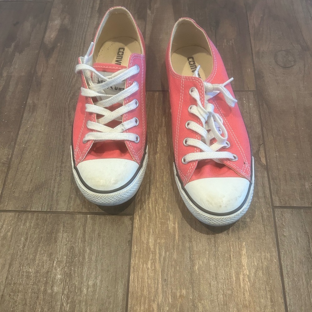 Converse Pink Canvas Sneakers